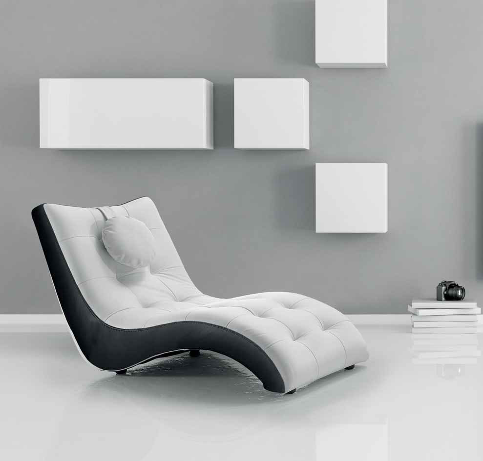 fauteuil relax fixe cuir bicolore Alabama